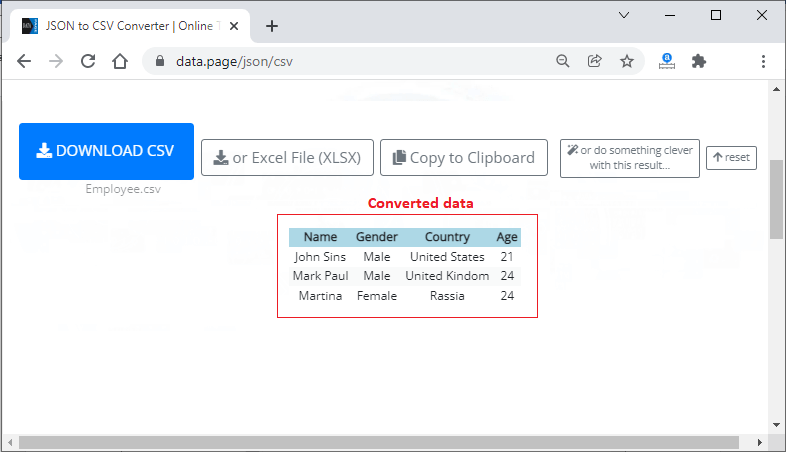 How to open JSON files in Excel?