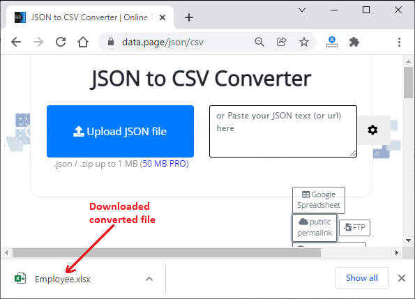 How to open JSON files in Excel?