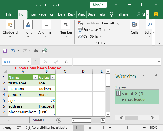 How To Parse Json File In Excel