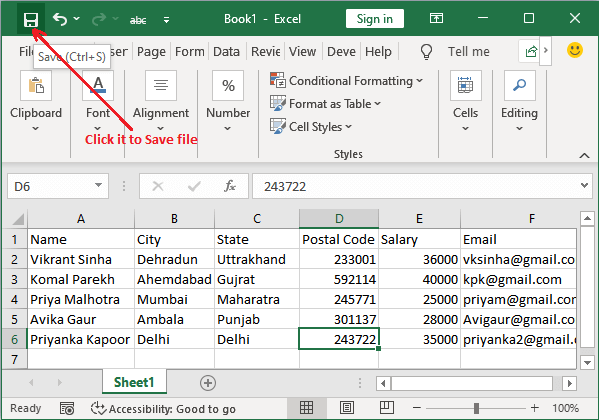 can you access a password protected excel file