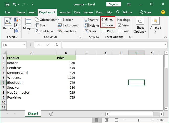 How To Copy And Paste From Excel To Powerpoint Without Gridlines