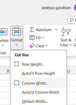 HOW TO RESIZE CELLS IN EXCEL