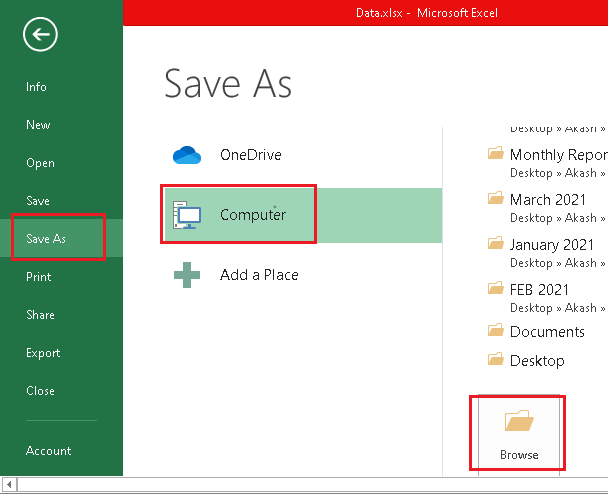 How To Save An Excel File As A Pdf