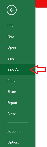 How to Save Excel File