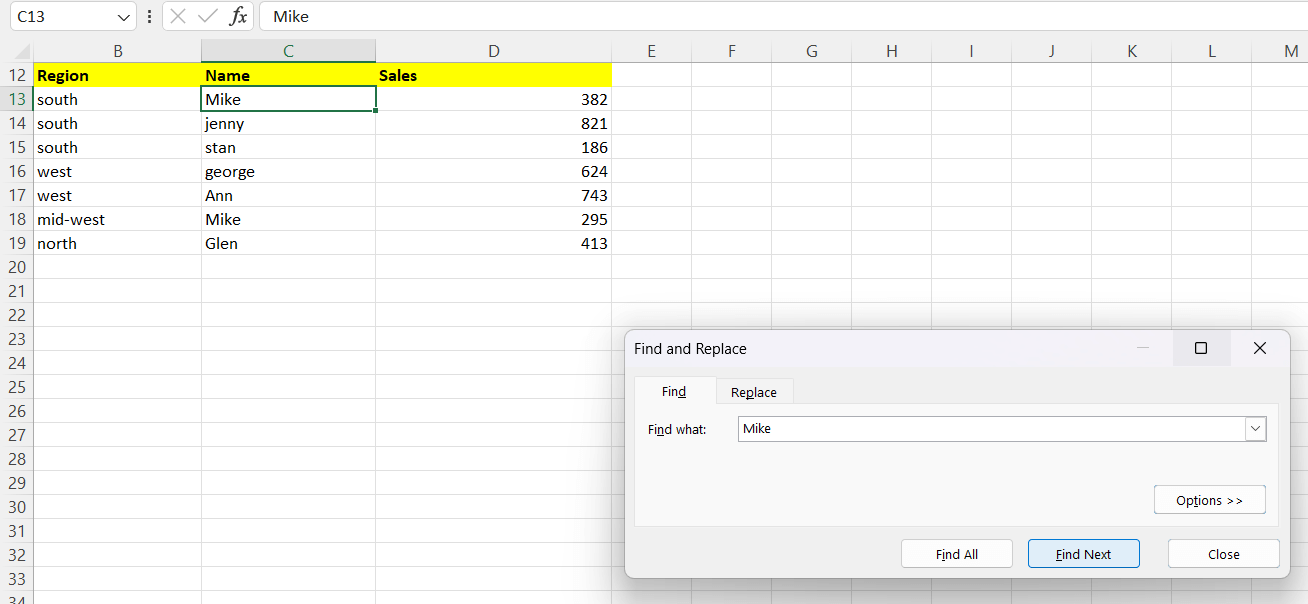HOW TO SELECT NON-CONTIGUOUS IN EXCEL