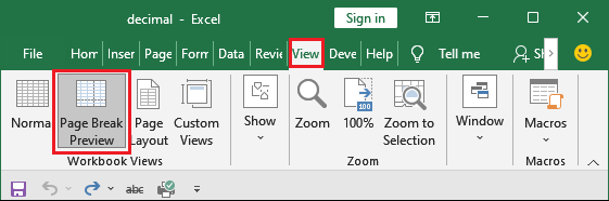 How to set print area in excel?
