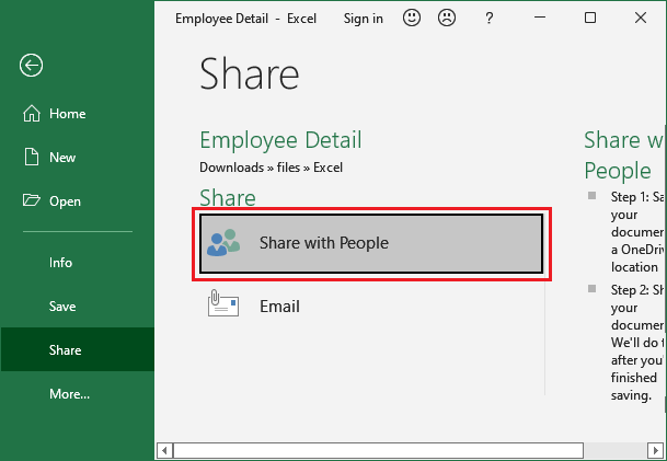 how-to-share-excel-sheet-javatpoint