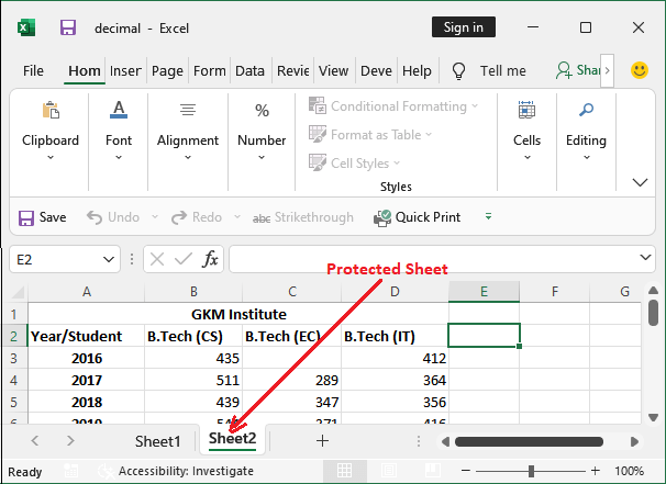 How to unprotect Excel sheet without password