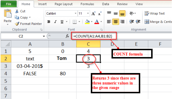 use COUNT, COUNTIF, and COUNTIFS Function