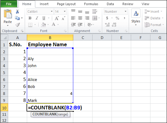 How to use COUNTIF function in Excel