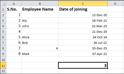 How To Use Countif Function In Excel Javatpoint