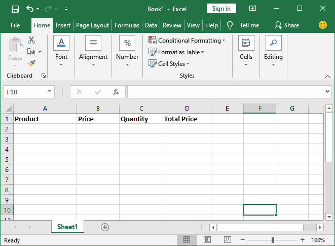 How to use MS Excel