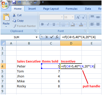 Ms Excel If Function With Calculations Javatpoint