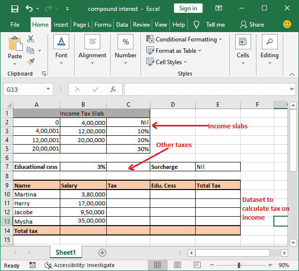 income tax calculator excel free download