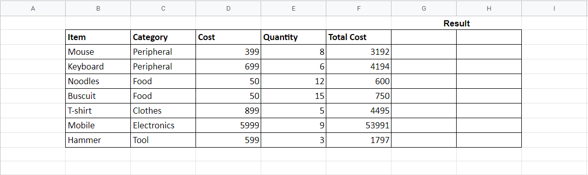 INDEX and MATCH Function in Excel