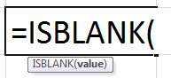 ISBLANK Function in Microsoft Excel
