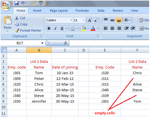 isna in Excel