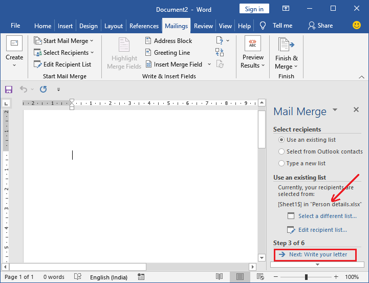 How Do You Mail Merge A List Of Names From Excel To Labels