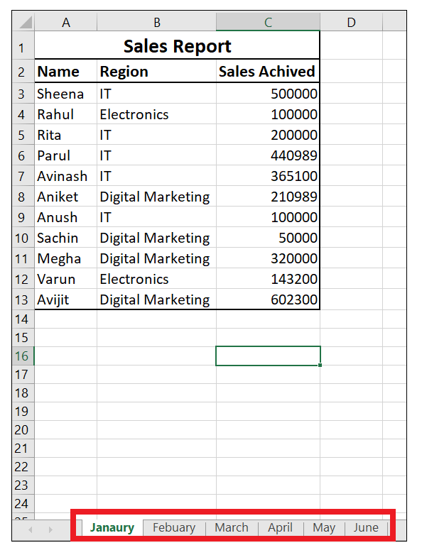 Merge Multiple Excel Sheets Into One Javatpoint 9688