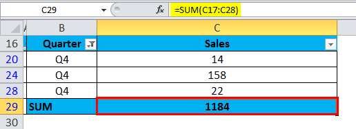 Microsoft Excel SUBTOTAL function with formula examples