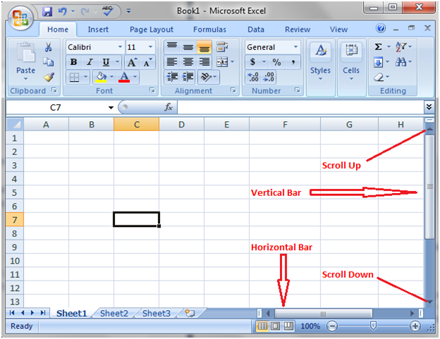 Moving across worksheet in Excel