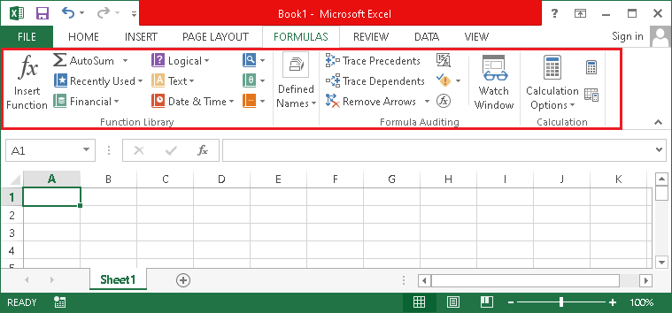 MS Excel Definition