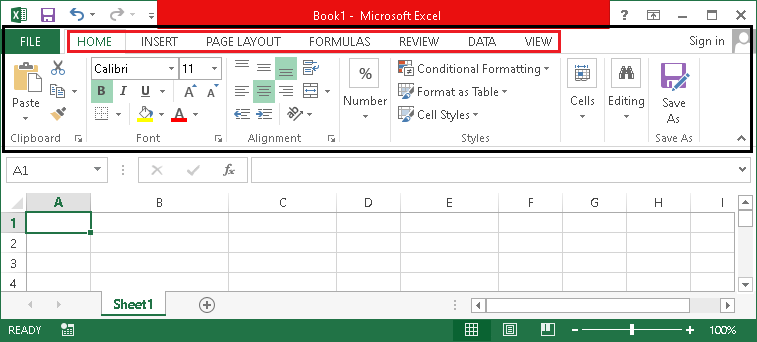 MS Excel Definition