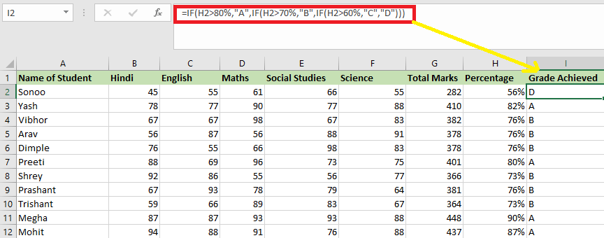 how-to-calculate-percene-in-excel-marksheet-tutorial-pics