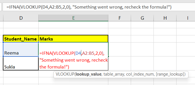 #N/A error in Excel