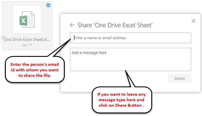One Drive in Microsoft Excel