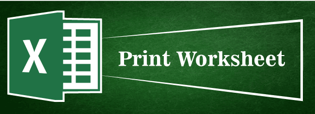 Print Worksheet in Excel