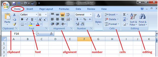 tabs in excel 1