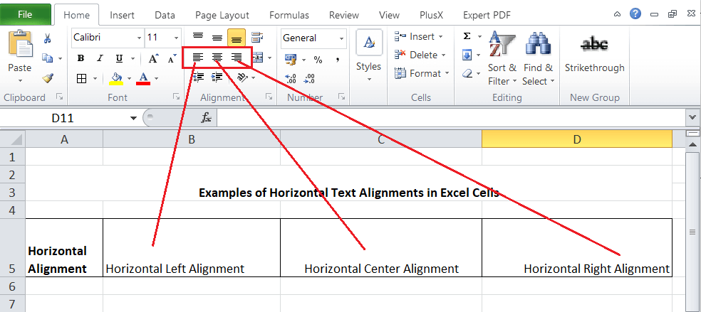 text-alignment-in-excel-javatpoint