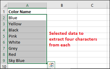Text to column in Excel