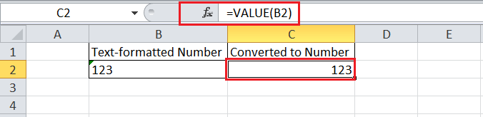 Text to Numbers in Excel