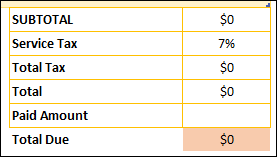 Travelling Bill Format in Excel