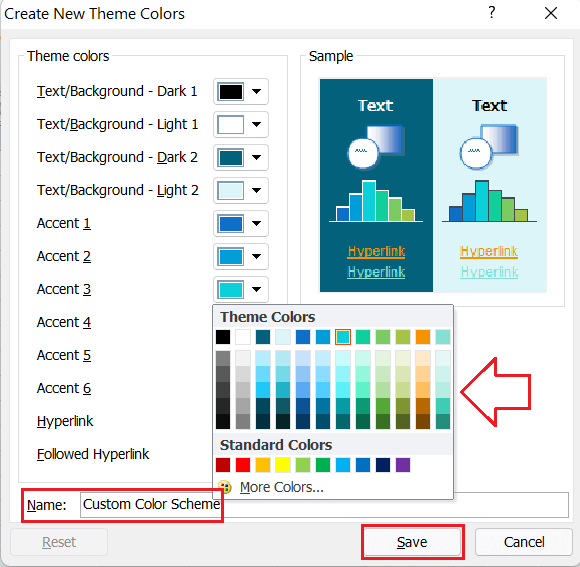 Using Themes in Excel