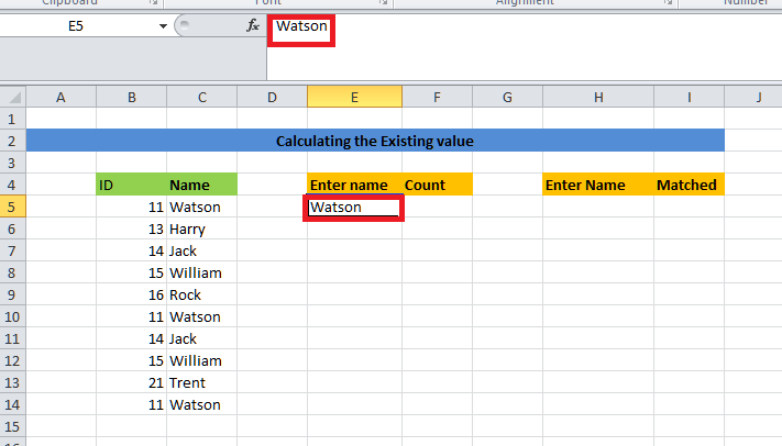 Vlookup with the Countif Function in Microsoft Excel