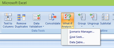 What-if Analysis in Excel