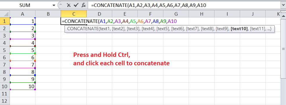 What is concatenate in Excel?