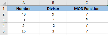 What is Mod Function in Excel