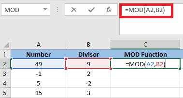 What is Mod Function in Excel