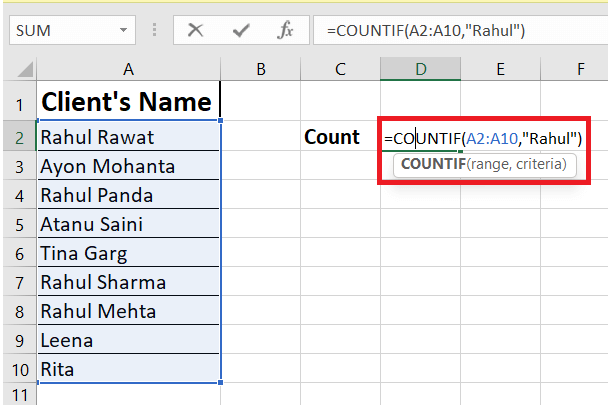 Wildcard in Excel