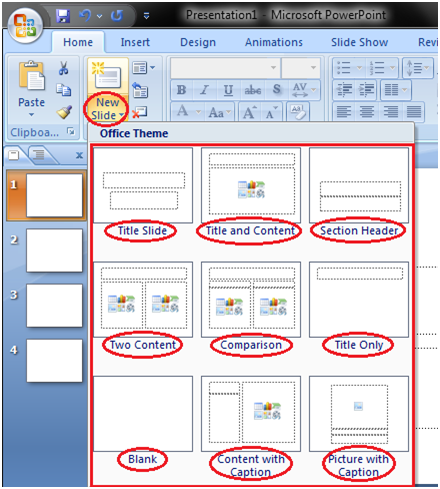 command to add an additional slide in powerpoint