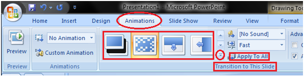 How to Apply Slide Transition Effects Powerpoint - javatpoint
