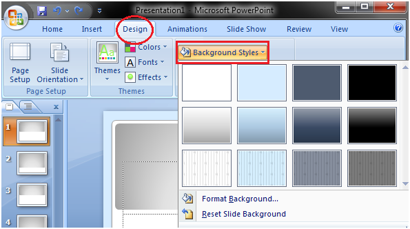 How to Change the Background of a Theme Powerpoint - javatpoint