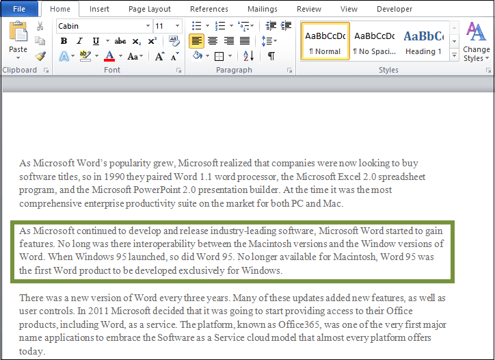 create a border in word for mac