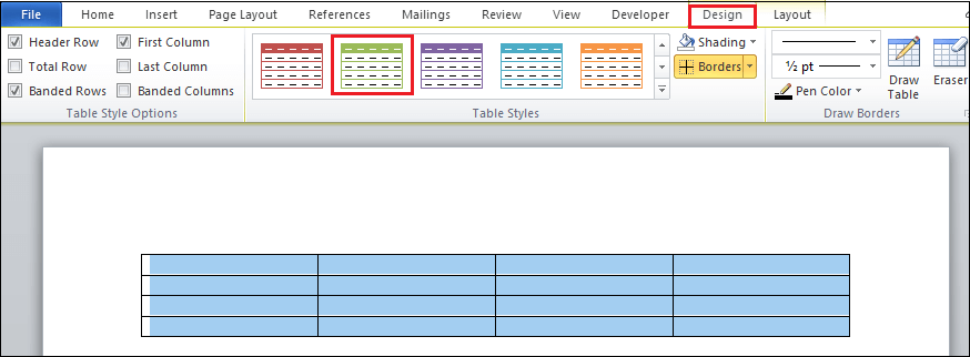 How to add a border in Word