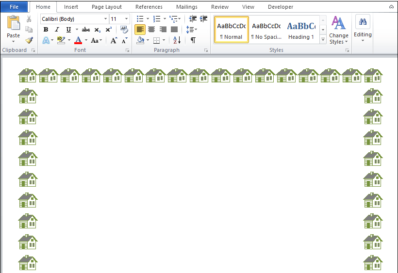 how do i create a custom border in word