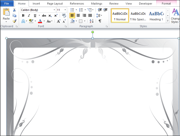 how do i create a custom border in word